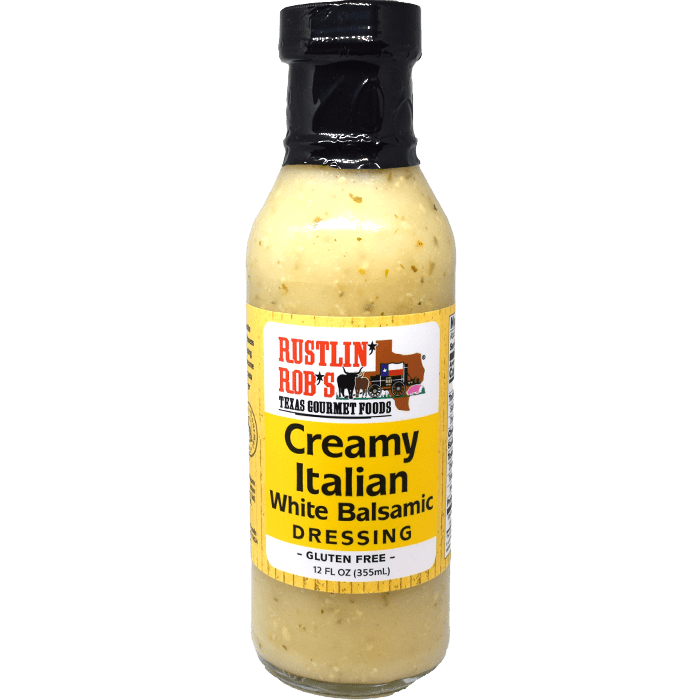 Creamy Italian White Balsamic Dressing • Rustlin\' Rob\'s Gourmet Texas Foods