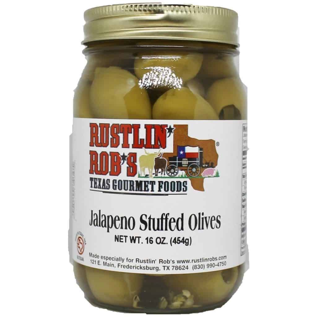 Cheesy Olive Dip with Rustlin’ Rob’s Jalapeno Stuffed Olives • Rustlin