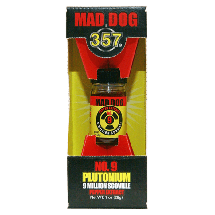 Mad Dog 357 No 9 Plutonium 9 Million Scoville Pepper Extract Rustlin Rob S Gourmet Texas Foods