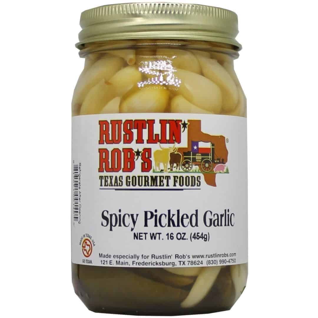 Spicy Pickled Garlic • Rustlin' Rob's Gourmet Texas Foods