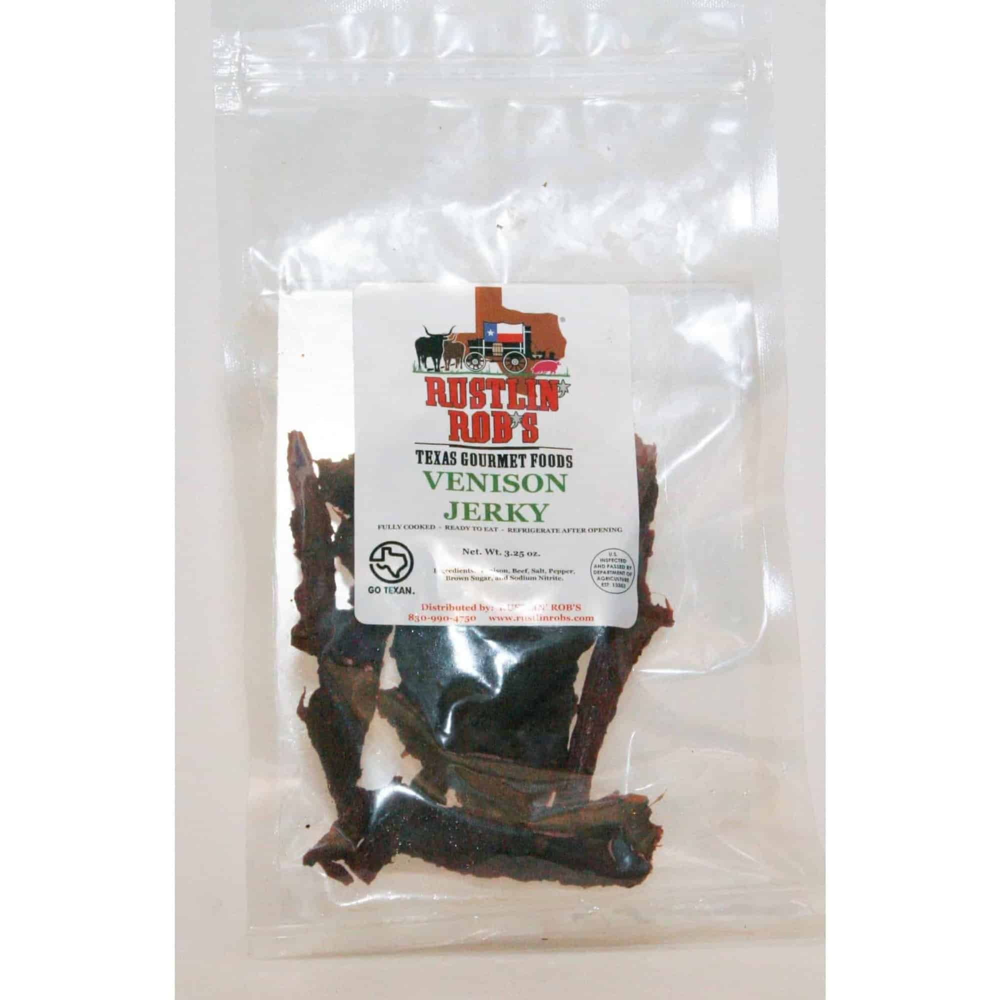 Venison Jerky • Rustlin' Rob's Gourmet Texas Foods
