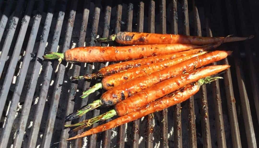 Grilled Carrots made with Rustlin’ Rob’s Balsamic Vinegar