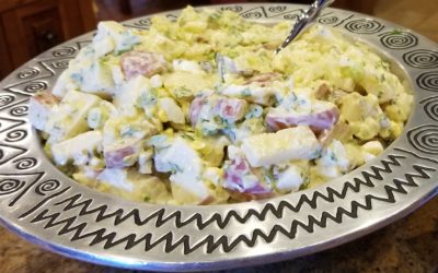 Potato Salad with Rustlin’ Rob’s Candied Jalapenos