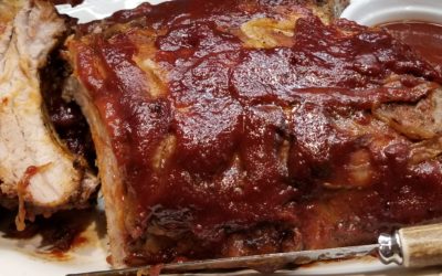 Slow Cooker St. Louis Style Ribs with Rustlin’ Rob’s Pig Squeal Rub and Absolutely Wild BBQ Sauce