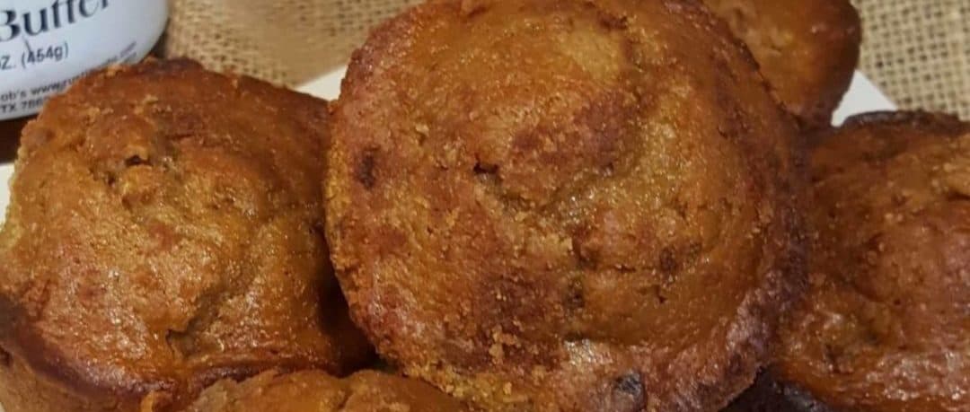 Fredericksburg Peach Pecan Muffin with Rustlin’ Rob’s Peach Butter Fredericksburg Peach Pecan Muffin with Rustlin’ Rob’s Peach Butter