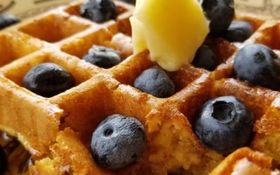Blender Pancakes/Waffles with Rustlin’ Rob’s Pumpkin Butter