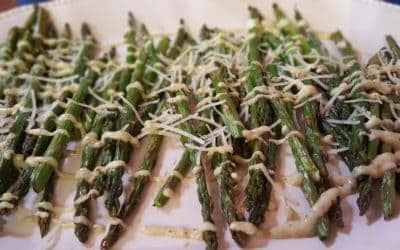 Pesto Asparagus with Rustlin’ Rob’s Pesto Aioli