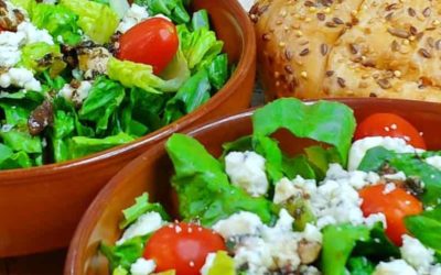 Romaine Salad with Rustlin’ Rob’s Parmesan Garlic Vinaigrette