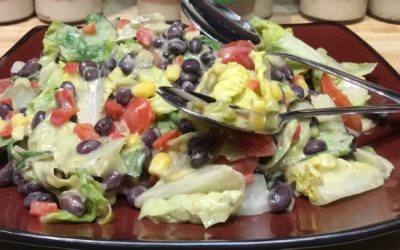 Black Bean Salad with Rustlin’ Rob’s Cilantro Lime Ranch Dressing