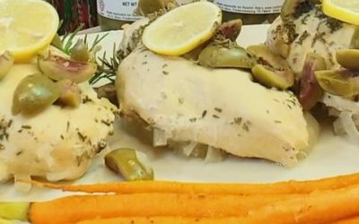Slow-Cooker Provencal Chicken with Rustlin’ Rob’s Lemon Stuffed Olives