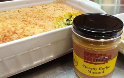 Florentine Eggs with Rustlin’ Rob’s Creamy Garlic Mustard