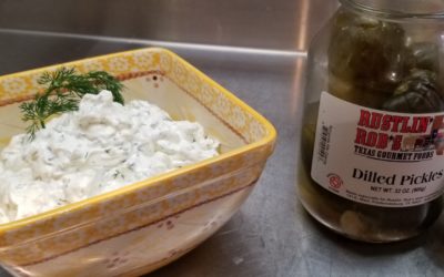 Dill Pickle Dip with Rustlin’ Rob’s Dilled Pickles