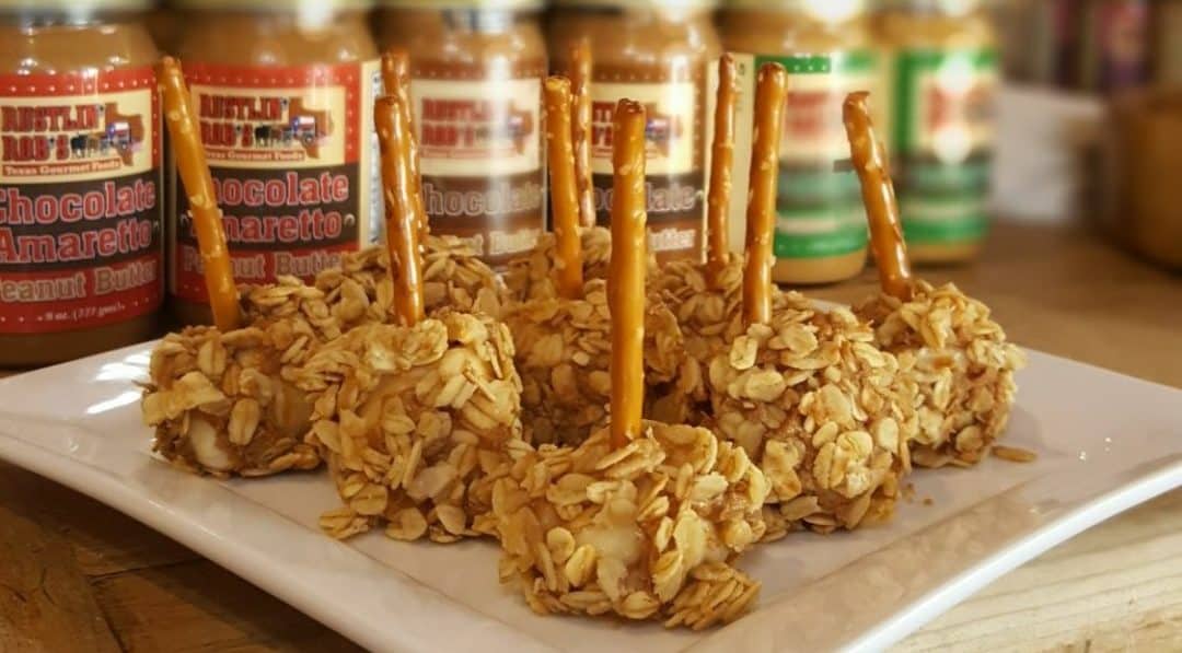 Banana Granola Bites with Rustlin’ Rob’s Chocolate Peanut Butter Banana Granola Bites with Rustlin’ Rob’s Chocolate Peanut Butter
