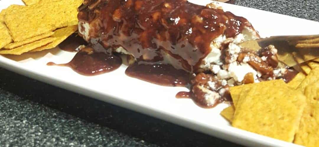 Pecans Cheese Log with Rustlin’ Rob’s Blueberry Honey Mustard Pecans Cheese Log with Rustlin’ Rob’s Blueberry Honey Mustard