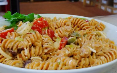 Pesto Pasta Salad with Rustlin’ Rob’s Pesto Aioli