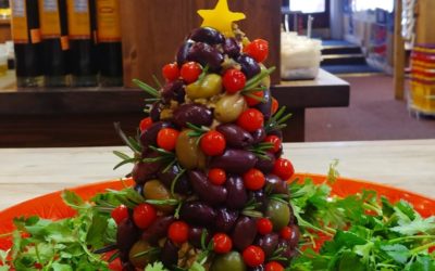 Christmas Tree Cheese Ball with any Rustlin’ Rob’s Dip Mix