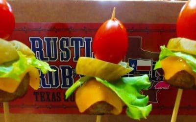 Bunless Burger Bites with Rustlin’ Rob’s Habanero Chunk Pickles