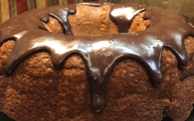 Chocolate Peanut Butter Bundt Cake with Rustlin’ Rob’s Chocolate Peanut Butter