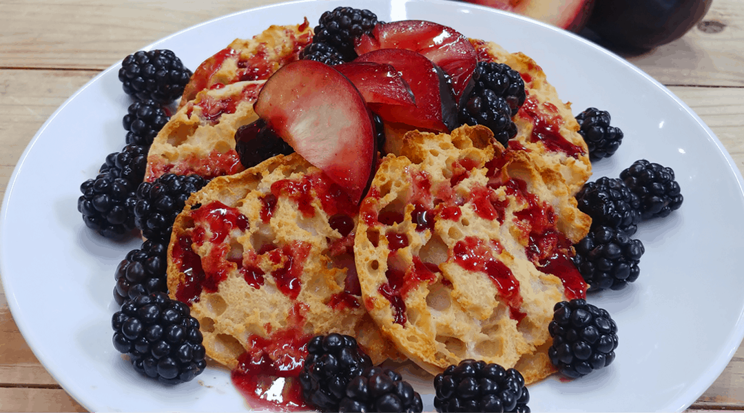 French Toast with Rustlin' Rob's Blackberry Plum Syrup