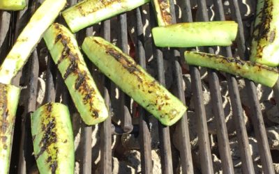 Grilled Cucumbers with Rustlin’ Rob’s Lemon Infused  Olive Oil