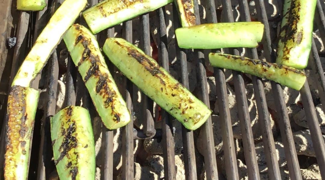 Grilled Cucumbers with Rustlin’ Rob’s Lemon Infused Olive Oil