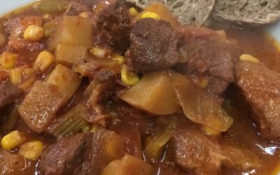 Slow Cooker Brunswick Stew with Rustlin’ Rob’s Peach Barbecue Sauce