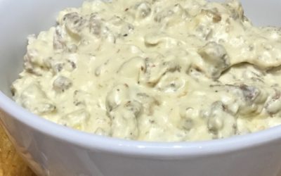 Hatch Chile Sausage & Cheese Dip