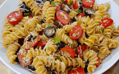 Pasta Salad with Rustlin’ Rob’s Raspberry Balsamic Vinegar