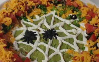 Spider Web Taco Dip with Rustlin’ Rob’s Taco Seasoning