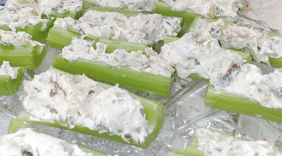 Garlic & Sea Salt Pickles Stuffed Celery