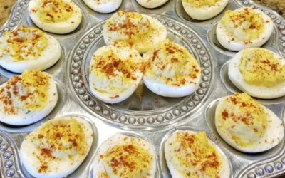 Deviled Eggs with Rustlin’ Rob’s Jalapeno-Cilantro Mustard
