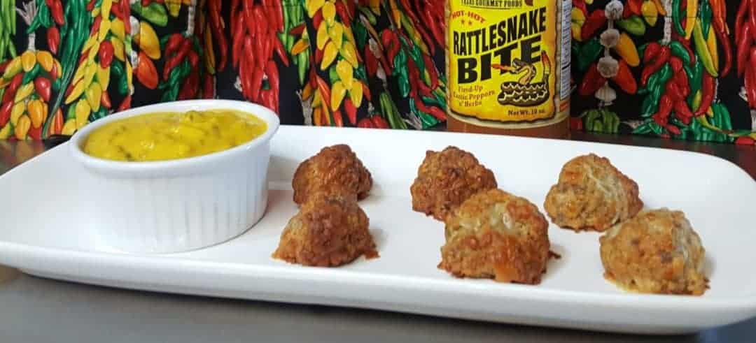 Sausage Balls with Rustlin’ Rob’s Rattlesnake Bite Seasoning