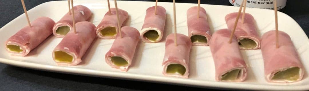 Roll Ups with Rustlin’ Rob’s Candied Pickle Sticks