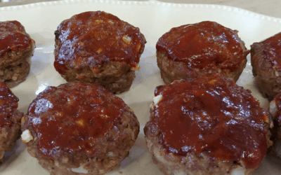 Mini Meatloaf Muffins with Rustlin’ Rob’s Mesquite BBQ Sauce