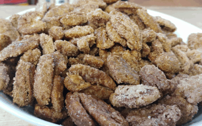 Candied Pecans made with Rustlin’ Rob’s Wassail Mix