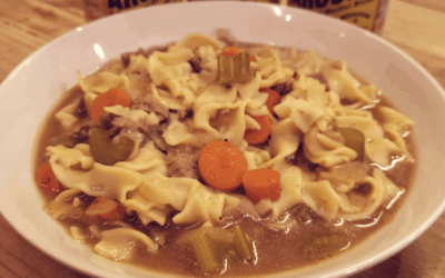 Slow Cooker Beef Noodle Soup with Rustlin’ Rob’s All Around Seasoning