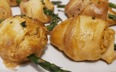 Smoked Salmon Asparagus Puffs with Rustlin’ Rob’s Jalapeno Aioli