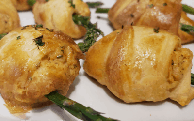 Smoked Salmon Asparagus Puffs with Rustlin’ Rob’s Hoppin’ Jalapeno Dip