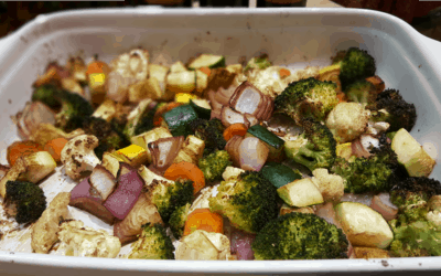 Balsamic Roasted Vegetables with Rustlin’ Rob’s Strawberry Balsamic Vinegar