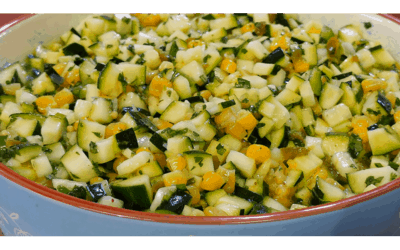Corn, Zucchini, and Jalapeno Salad with Rustlin’ Rob’s Corn Relish