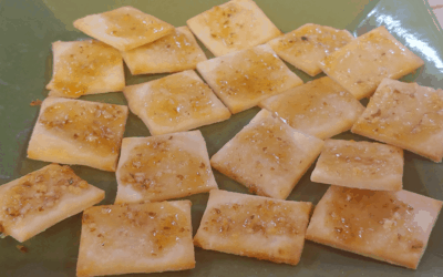 Pie Crust Bites with Rustlin’ Rob’s Toffee Pecan Honey Butter