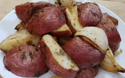 Mustard Roasted Potatoes with Rustlin’ Rob’s Hot Bavarian Mustard