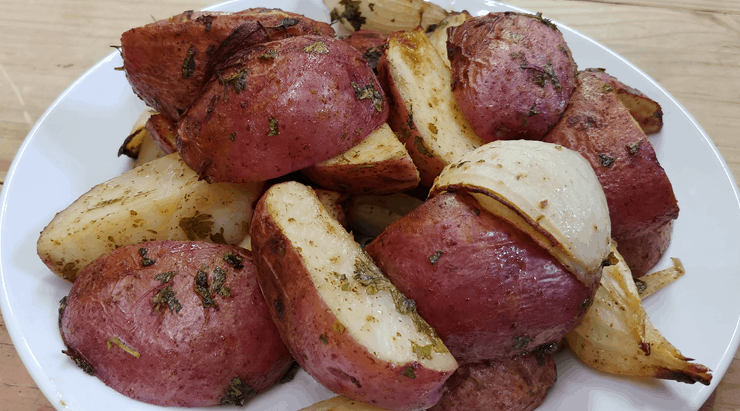 Roasted Mustard Potatoes