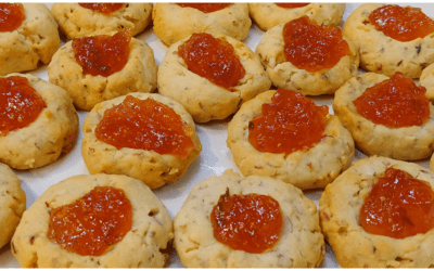 Thumbprint Cookies with Rustlin’ Rob’s Strawberry Fig Preserves