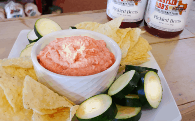 Pickled Beet Hummus with Rustlin’ Rob’s Pickled Beets