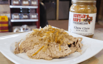 Slow Cooker Pork with Rustlin’ Rob’s Chow Chow