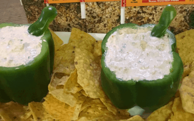Shamrock Bell Peppers with Rustlin’ Rob’s Manana Dip Mix