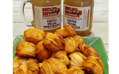 Toffee Puffs with Rustlin’ Rob’s Toffee Honey Butter