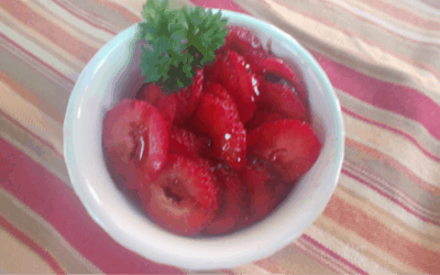 Balsamic Drizzled Strawberries with Rustlin’ Rob’s Balsamic Vinegar