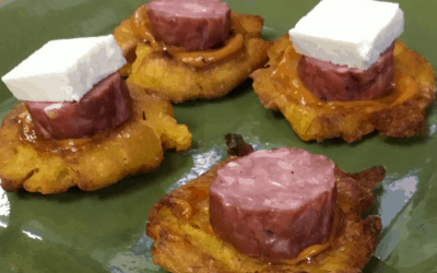 Fried Plantains with Rustlin’ Rob’s Creamy Chipotle Pepper Dip